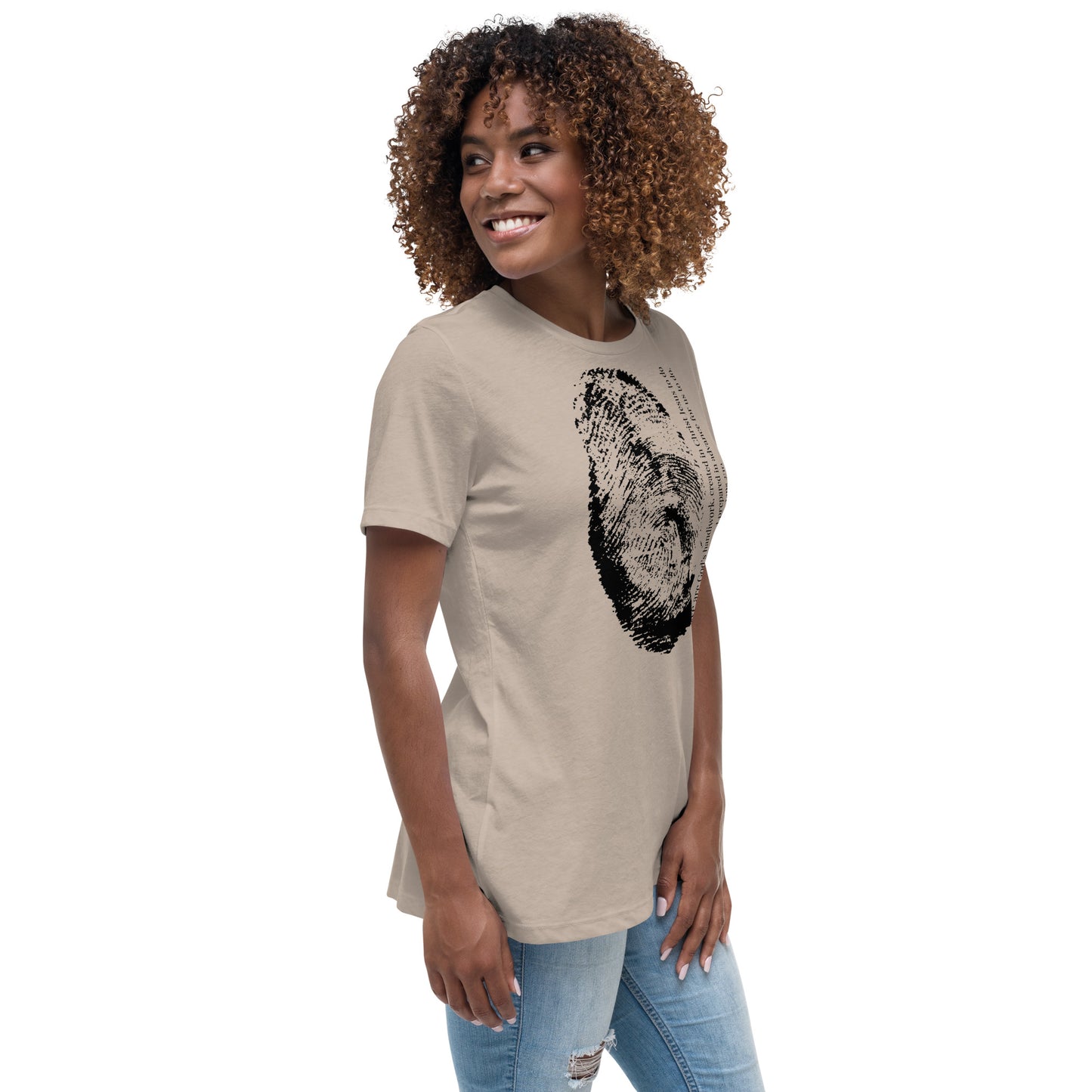 Fearfully And Wonderfully Made Women's Relaxed T-Shirt W/Black Print