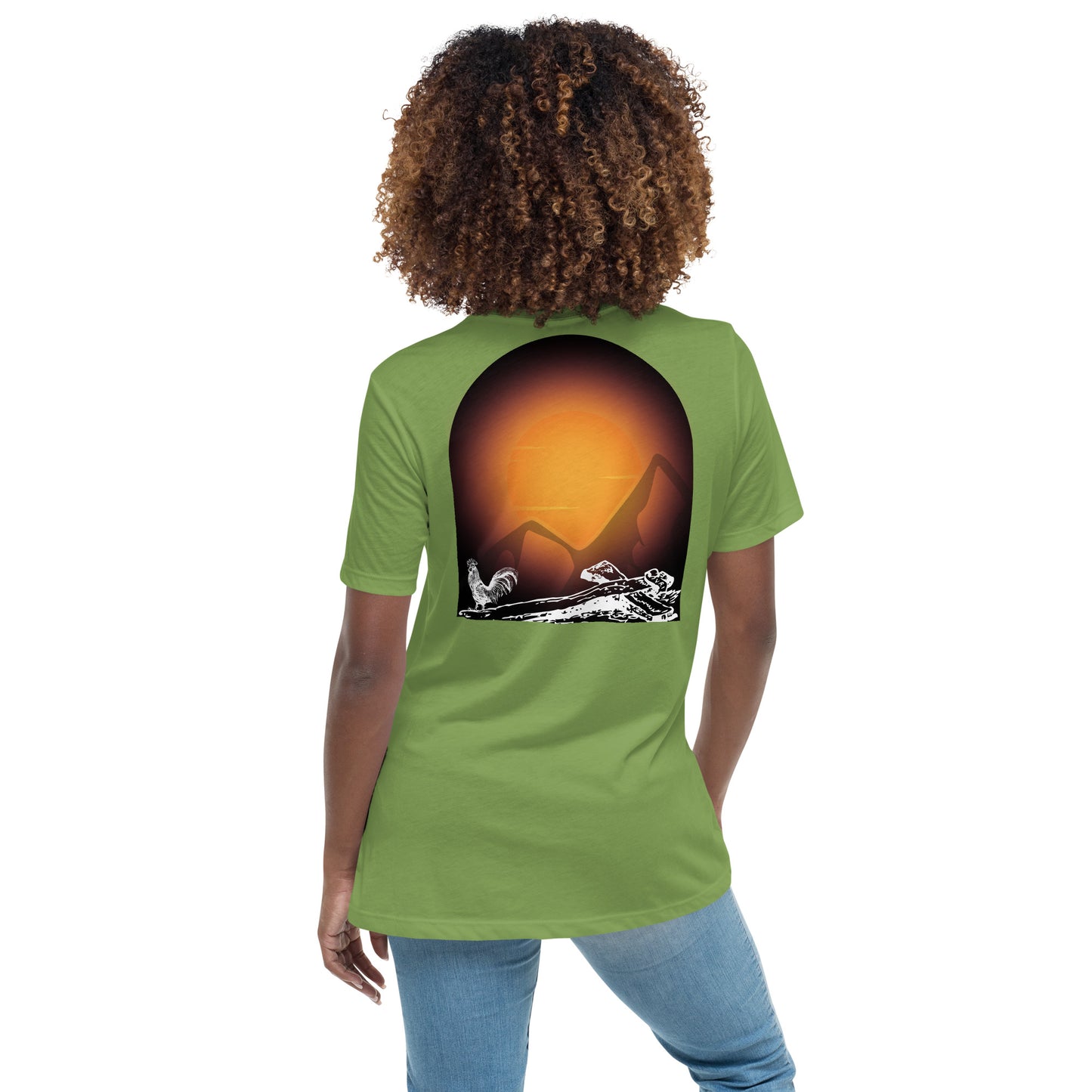 Jesus Died For You Women's Relaxed T-Shirt W/Black Print