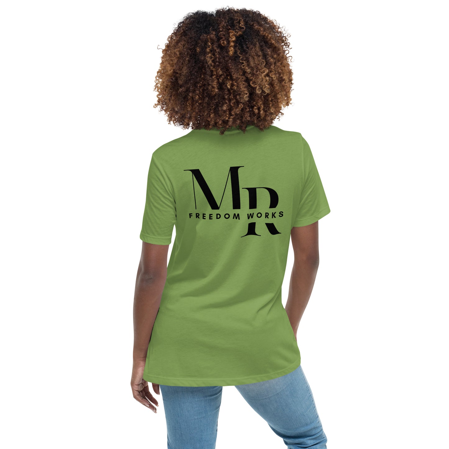 Heart Beats In Time Women's Relaxed T-Shirt W/Black Print