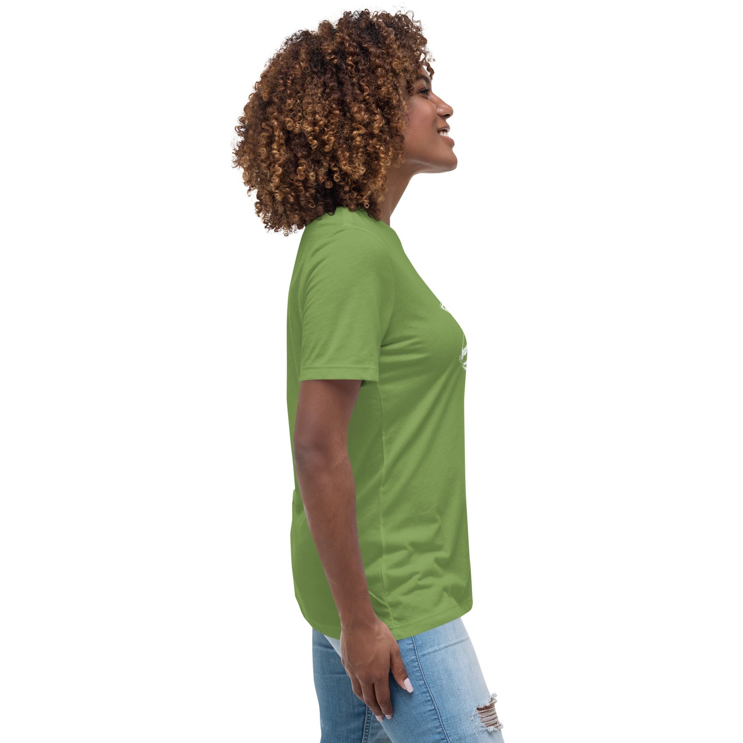 The Good Shepherd Women's Relaxed T-Shirt W/White Print