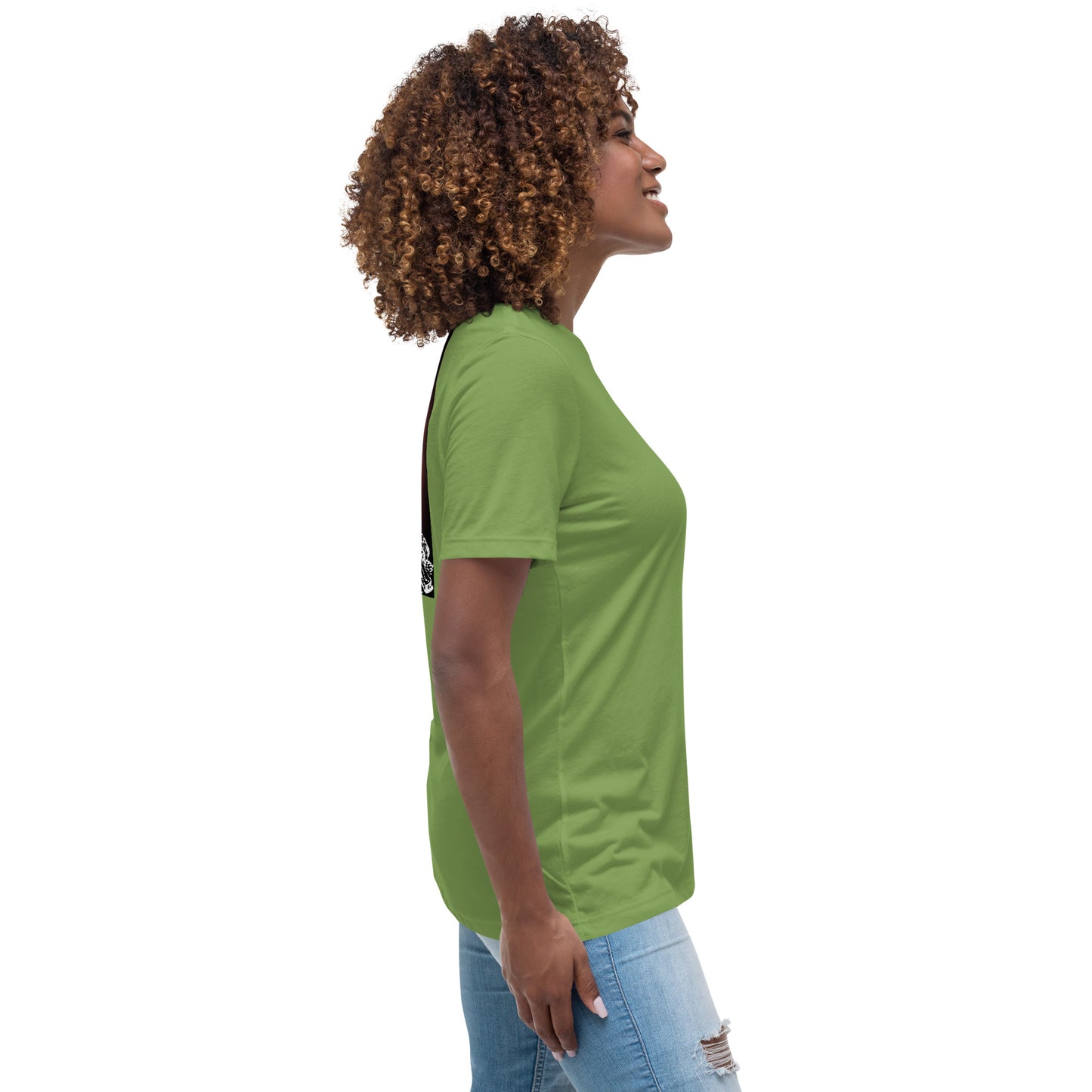 Jesus Died For You Women's Relaxed T-Shirt W/White Print