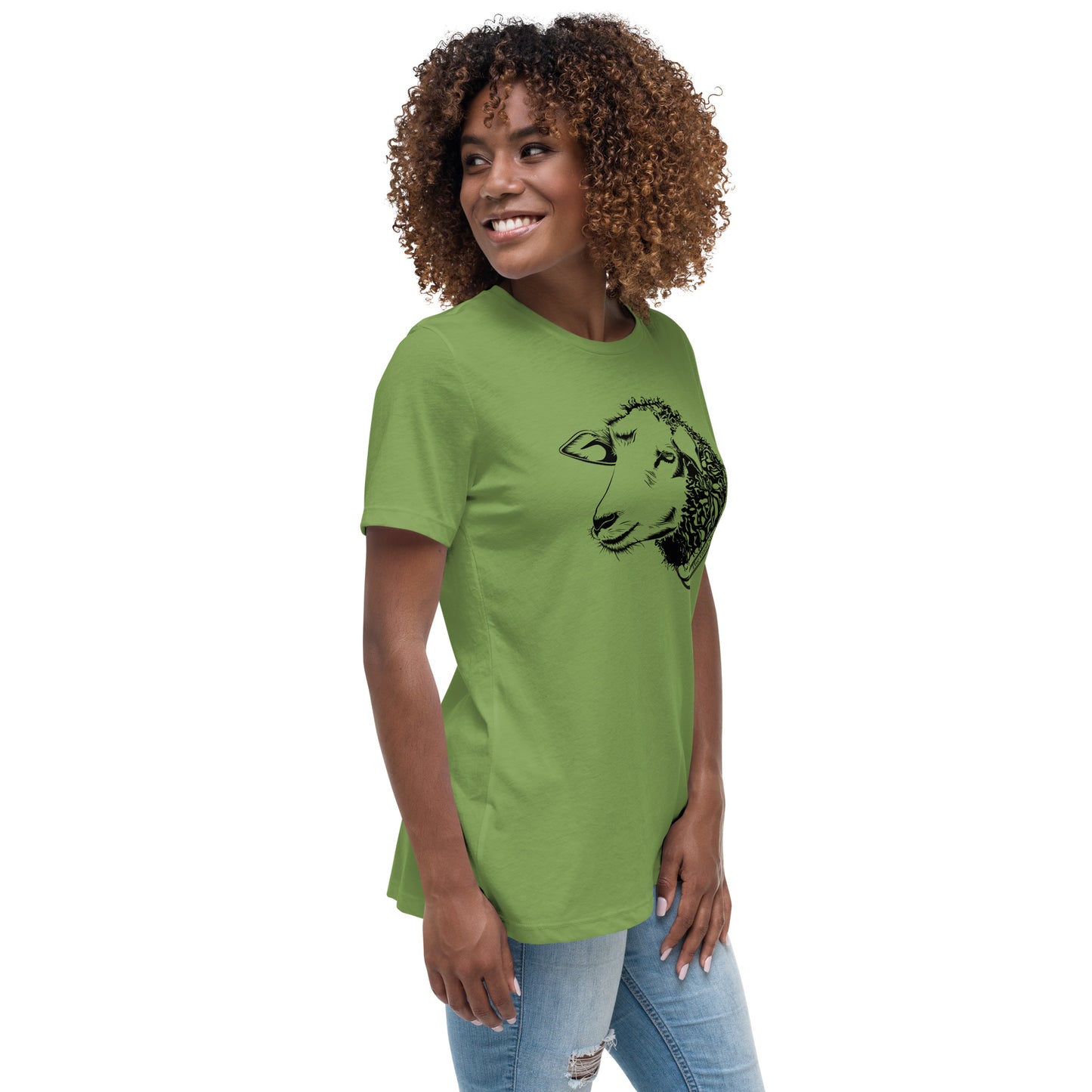 The Good Shepherd Women's Relaxed T-Shirt W/Black Print
