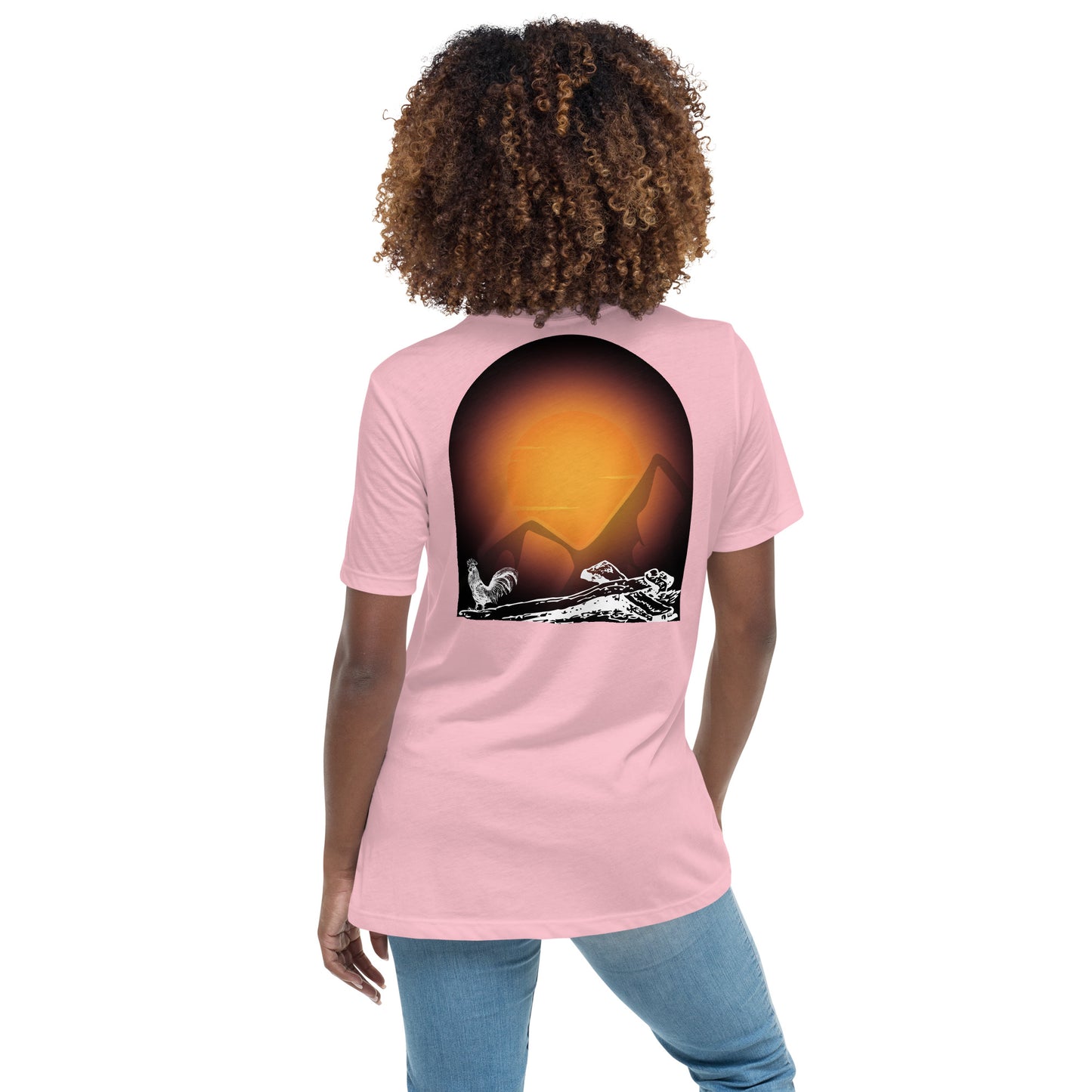Jesus Died For You Women's Relaxed T-Shirt W/Black Print