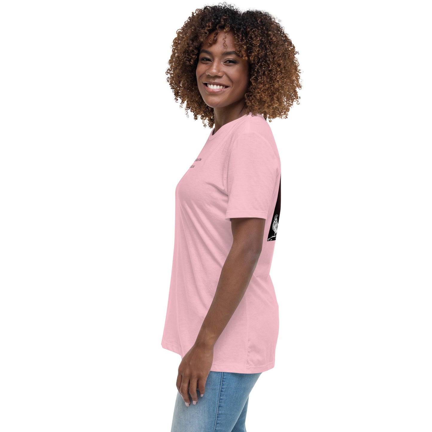 Jesus Died For You Women's Relaxed T-Shirt W/Black Print