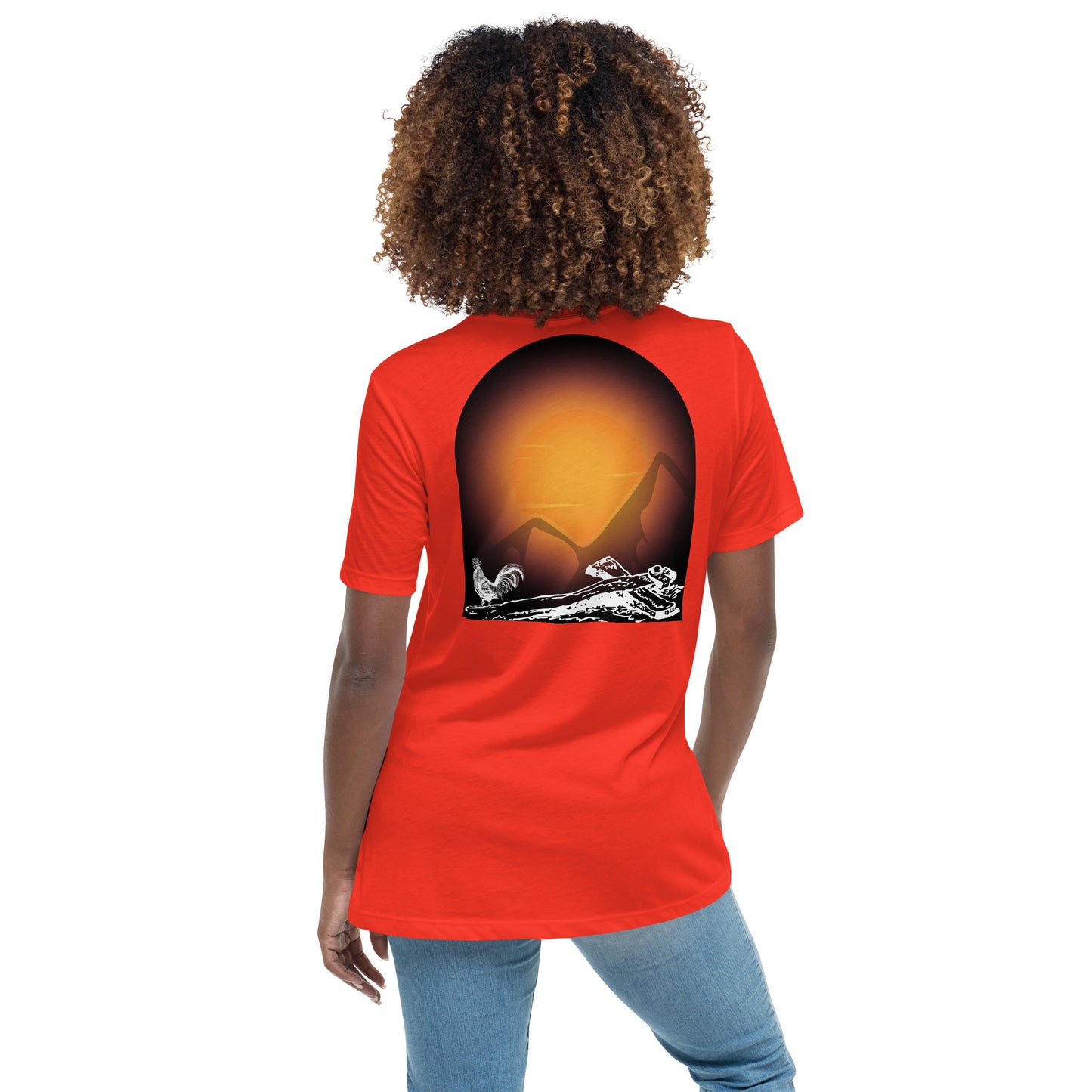 Jesus Died For You Women's Relaxed T-Shirt W/White Print
