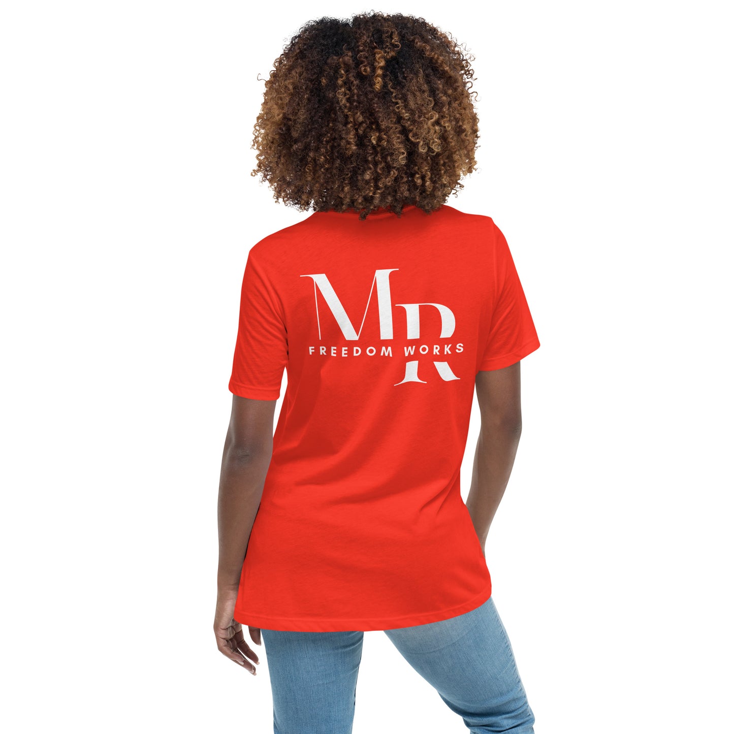 He Is Risen Women's Relaxed T-Shirt W/White Print