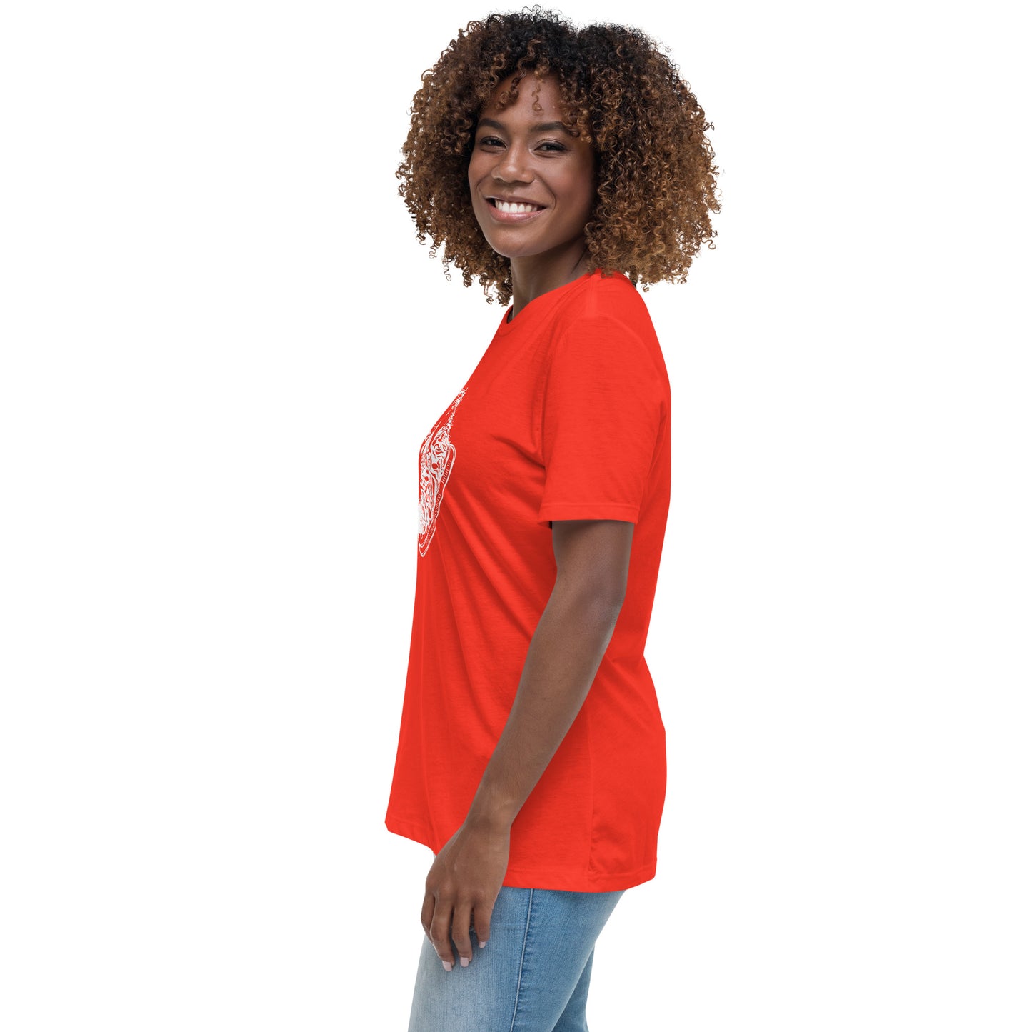 The Good Shepherd Women's Relaxed T-Shirt W/White Print