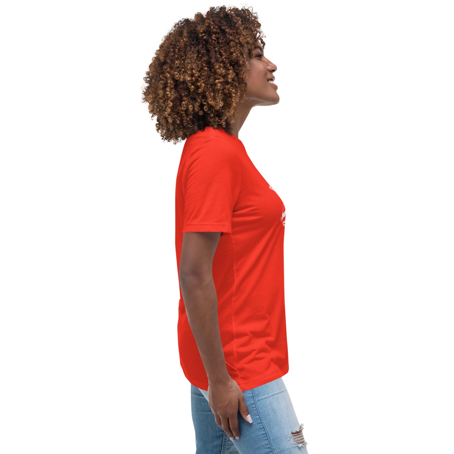 The Good Shepherd Women's Relaxed T-Shirt W/White Print