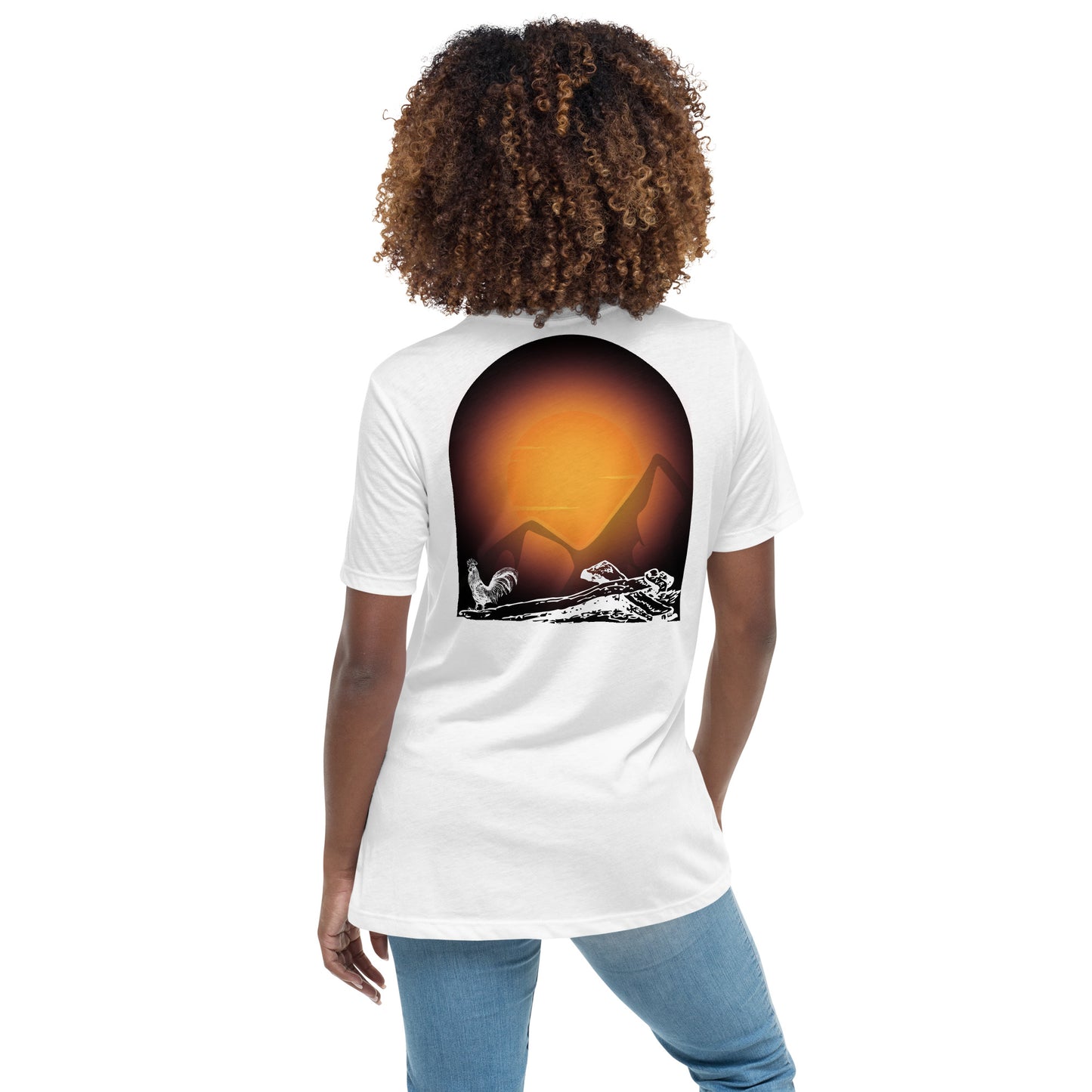 Jesus Died For You Women's Relaxed T-Shirt W/Black Print