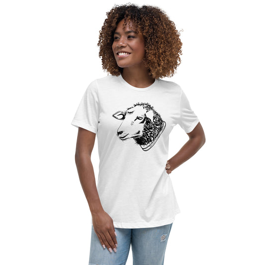 The Good Shepherd Women's Relaxed T-Shirt W/Black Print