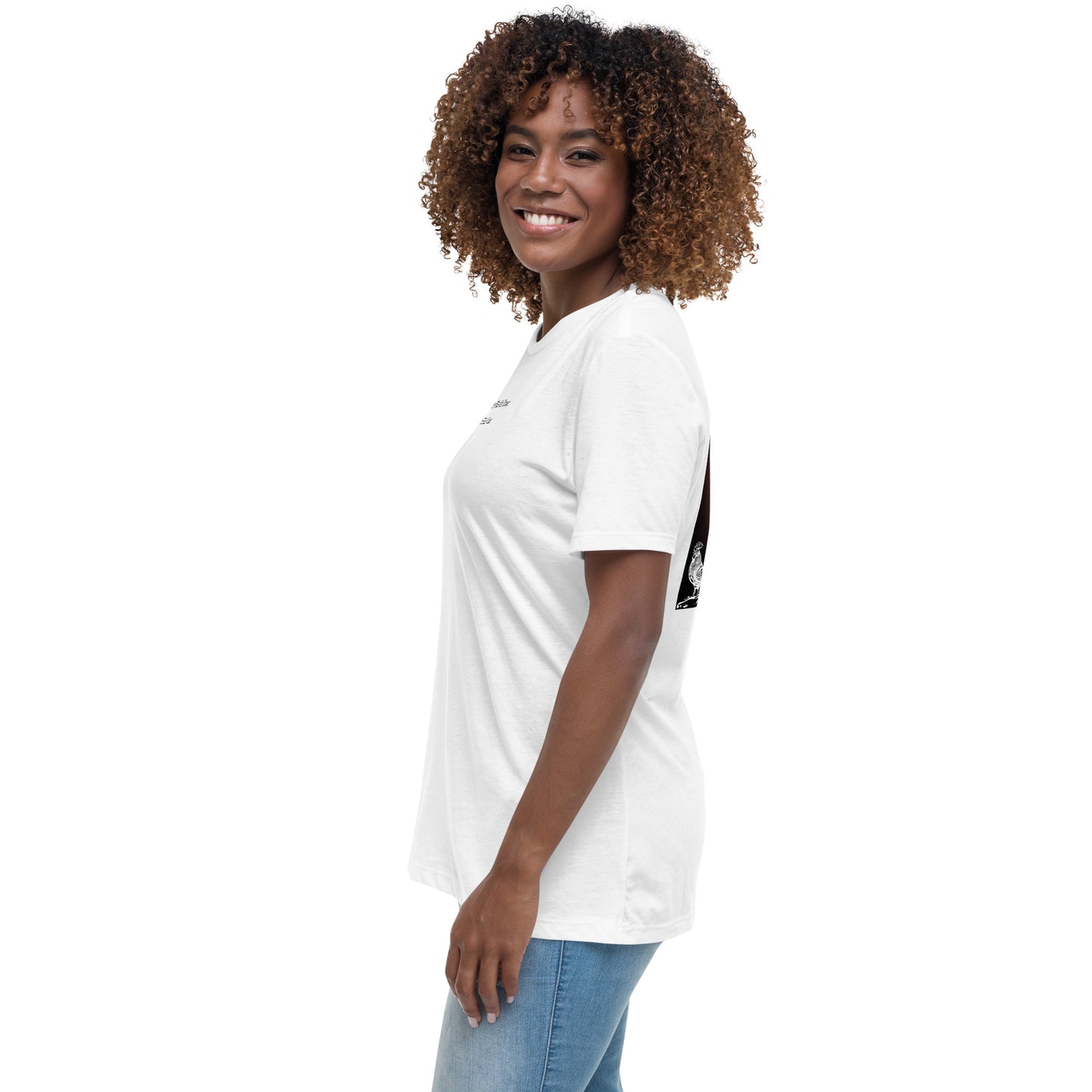 Jesus Died For You Women's Relaxed T-Shirt W/Black Print