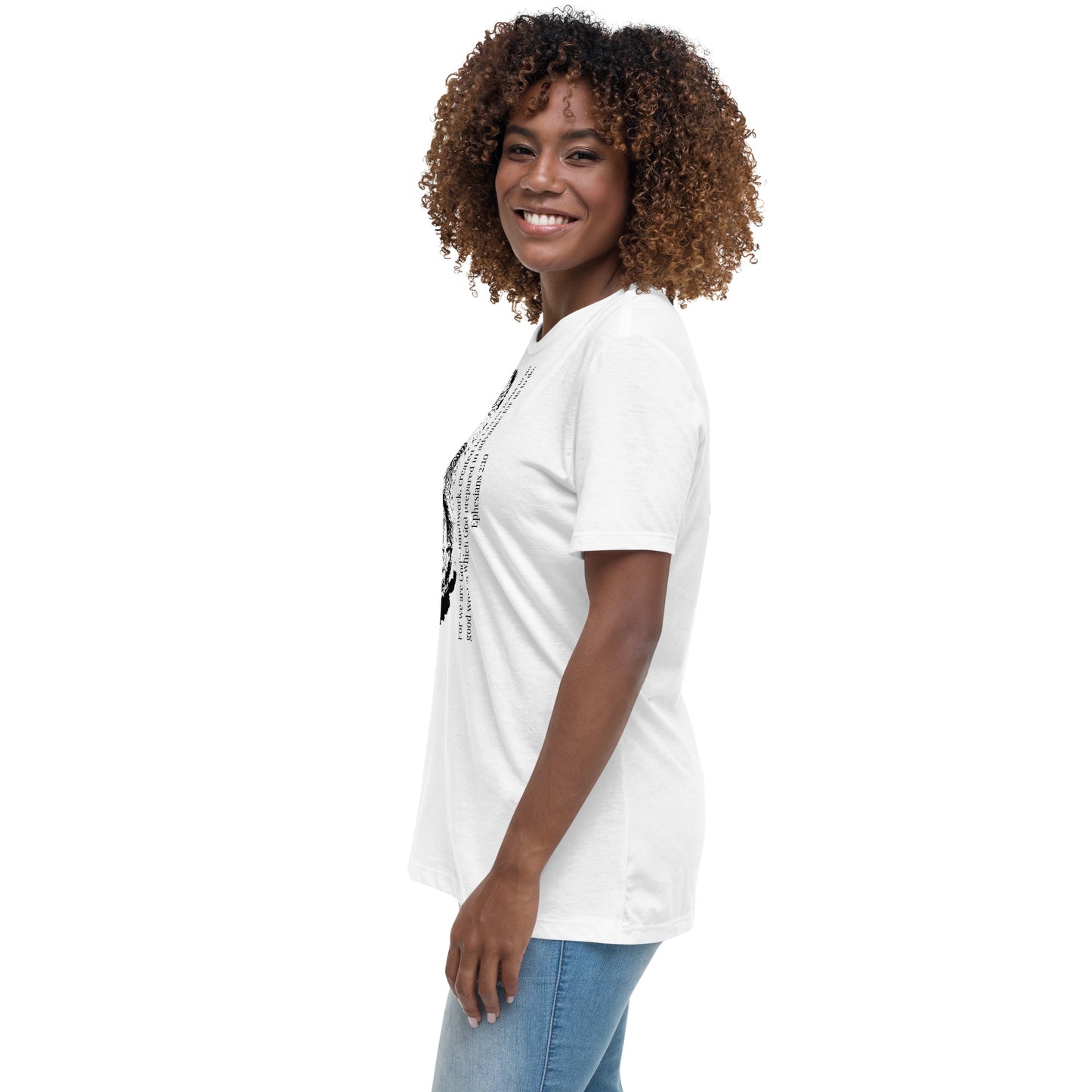 Fearfully And Wonderfully Made Women's Relaxed T-Shirt W/Black Print