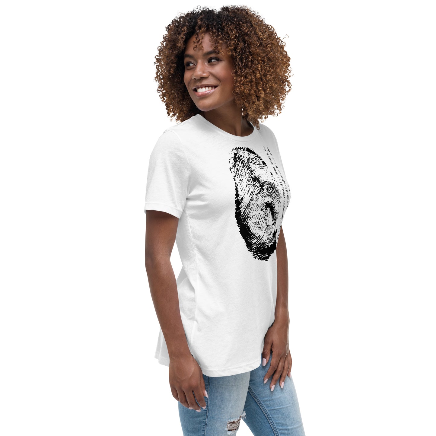 Fearfully And Wonderfully Made Women's Relaxed T-Shirt W/Black Print
