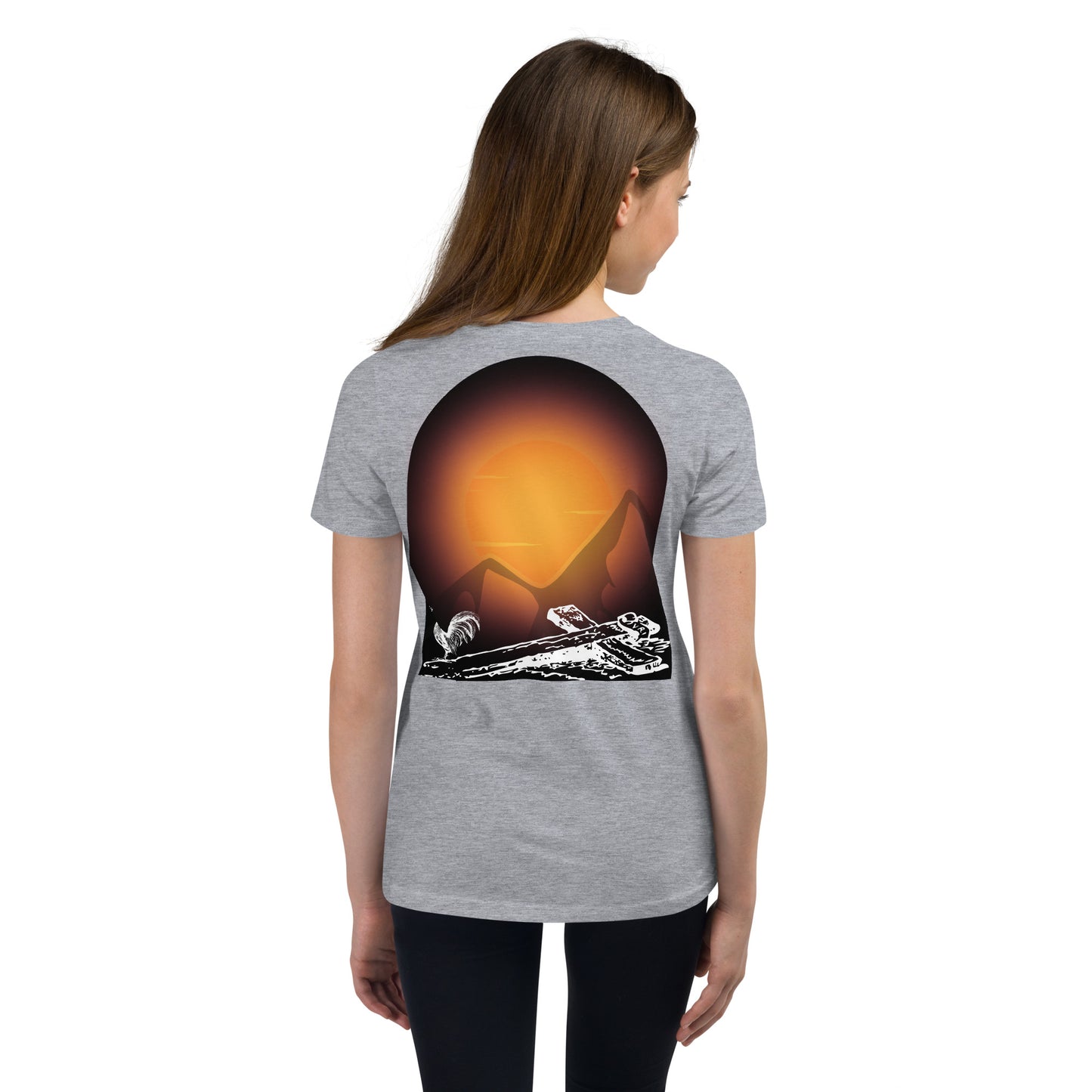 Jesus Died For You Youth Short Sleeve T-Shirt W/Black Print