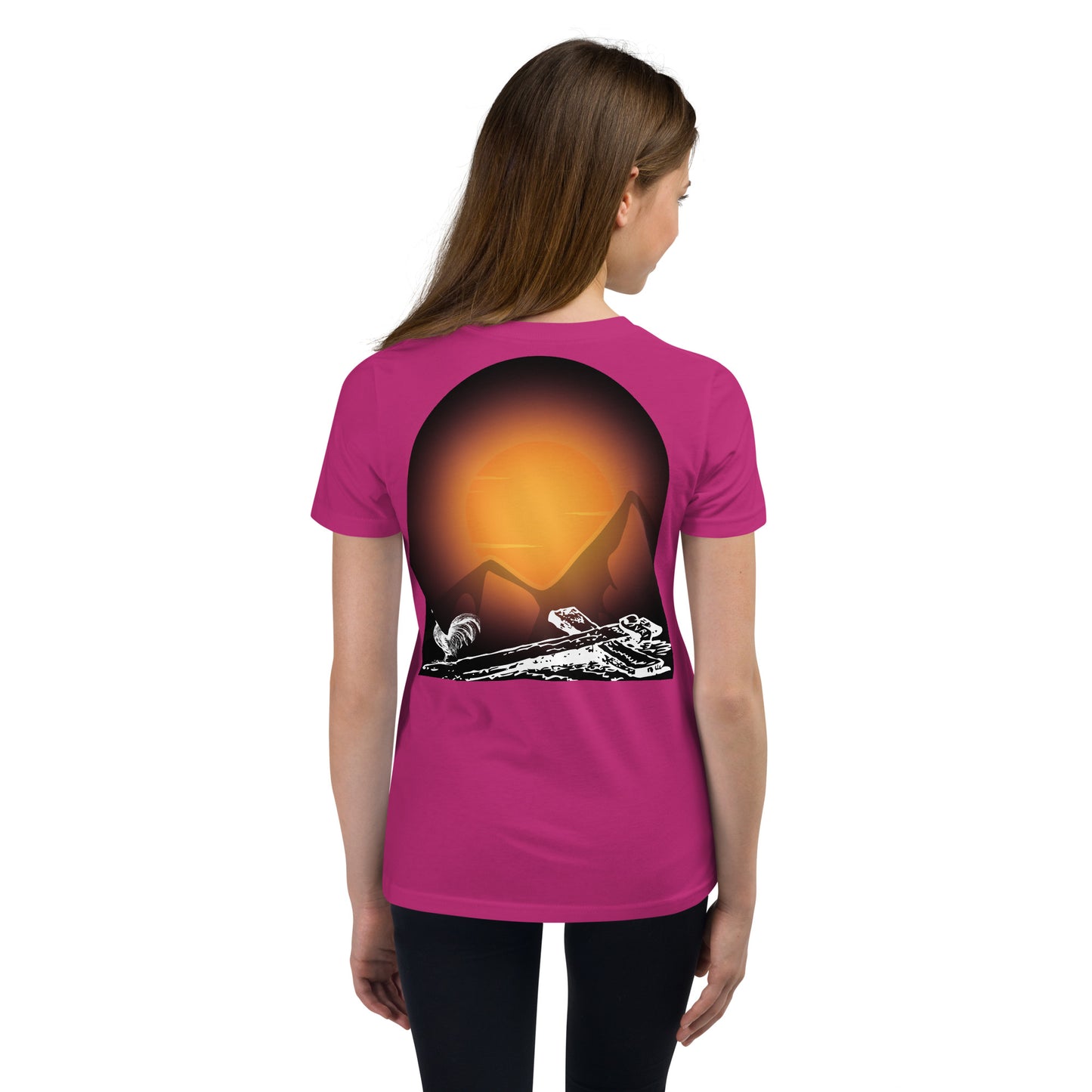 Jesus Died For You Youth Short Sleeve T-Shirt W/White Print