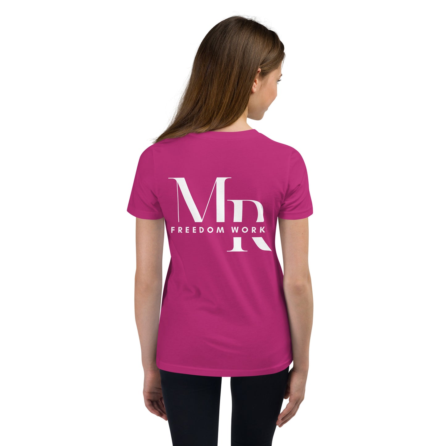 He Is Risen Youth Short Sleeve T-Shirt W/White Print