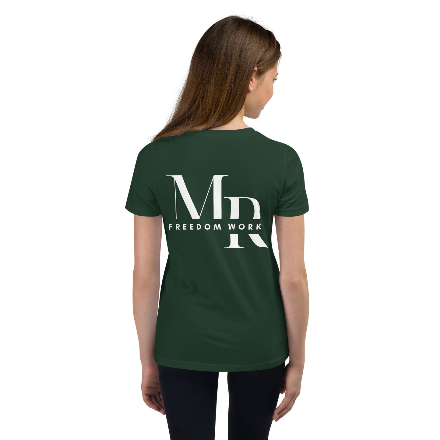 He Is Risen Youth Short Sleeve T-Shirt W/White Print