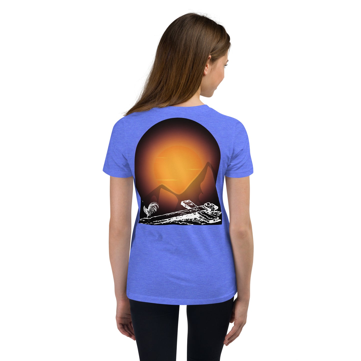 Jesus Died For You Youth Short Sleeve T-Shirt W/Black Print