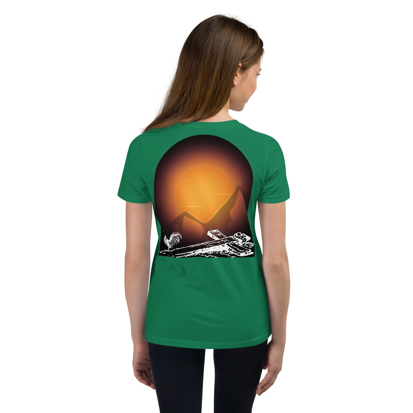 Jesus Died For You Youth Short Sleeve T-Shirt W/White Print
