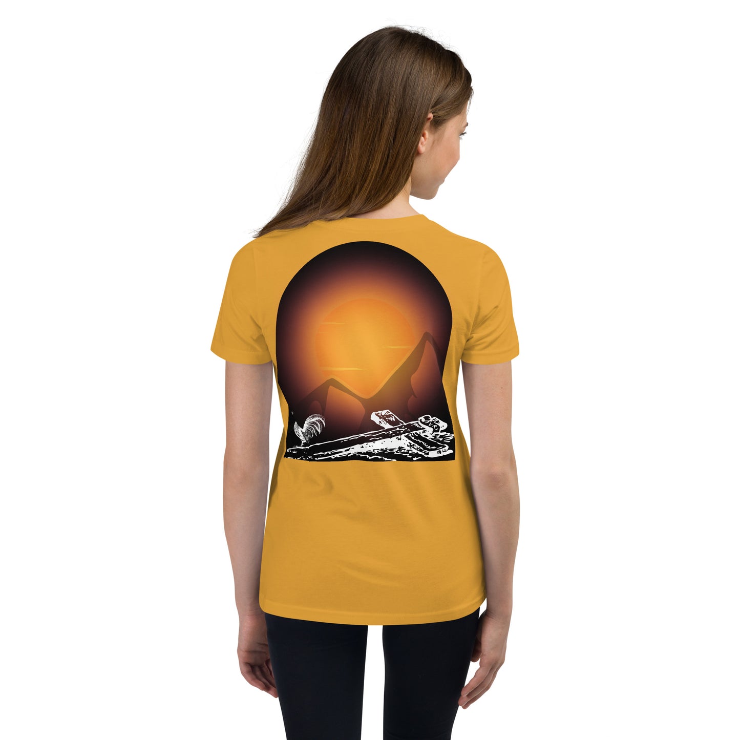 Jesus Died For You Youth Short Sleeve T-Shirt W/Black Print