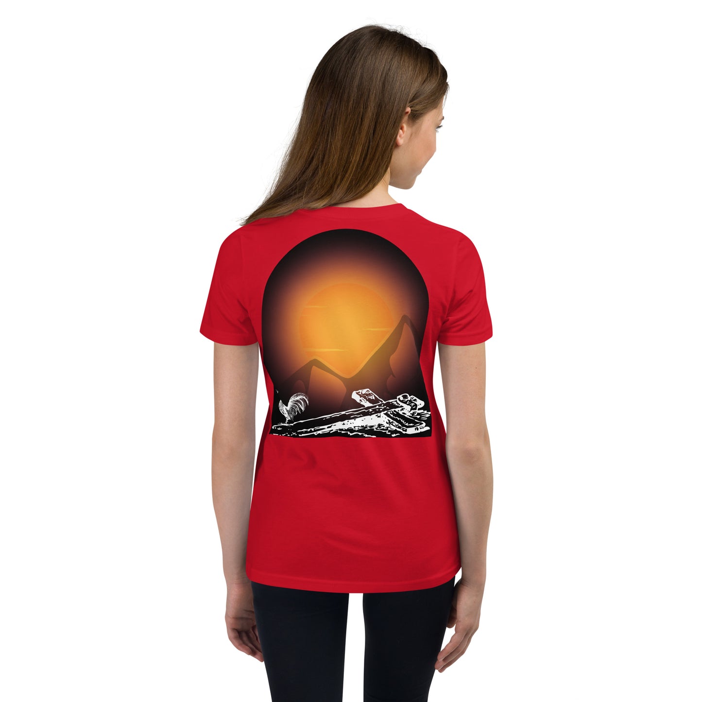 Jesus Died For You Youth Short Sleeve T-Shirt W/Black Print