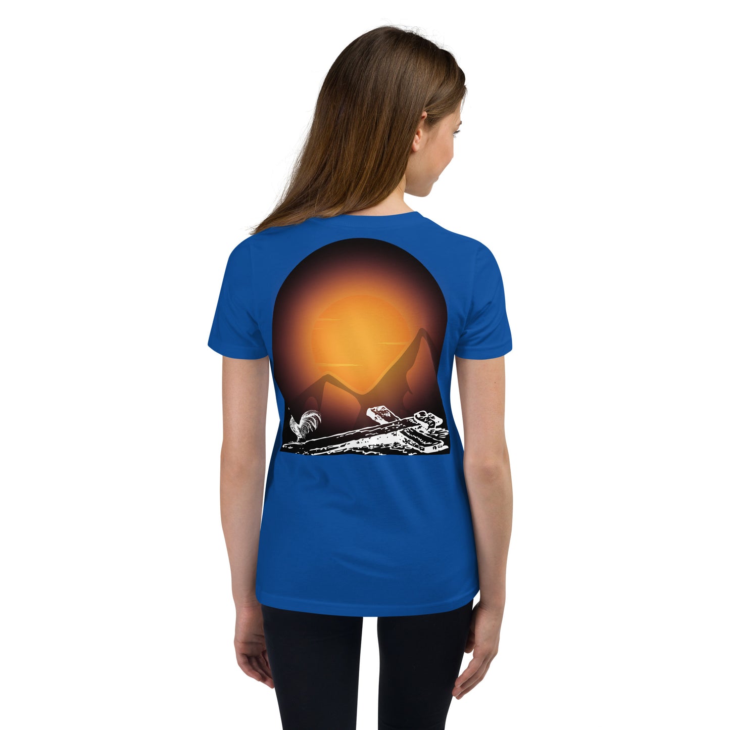 Jesus Died For You Youth Short Sleeve T-Shirt W/White Print