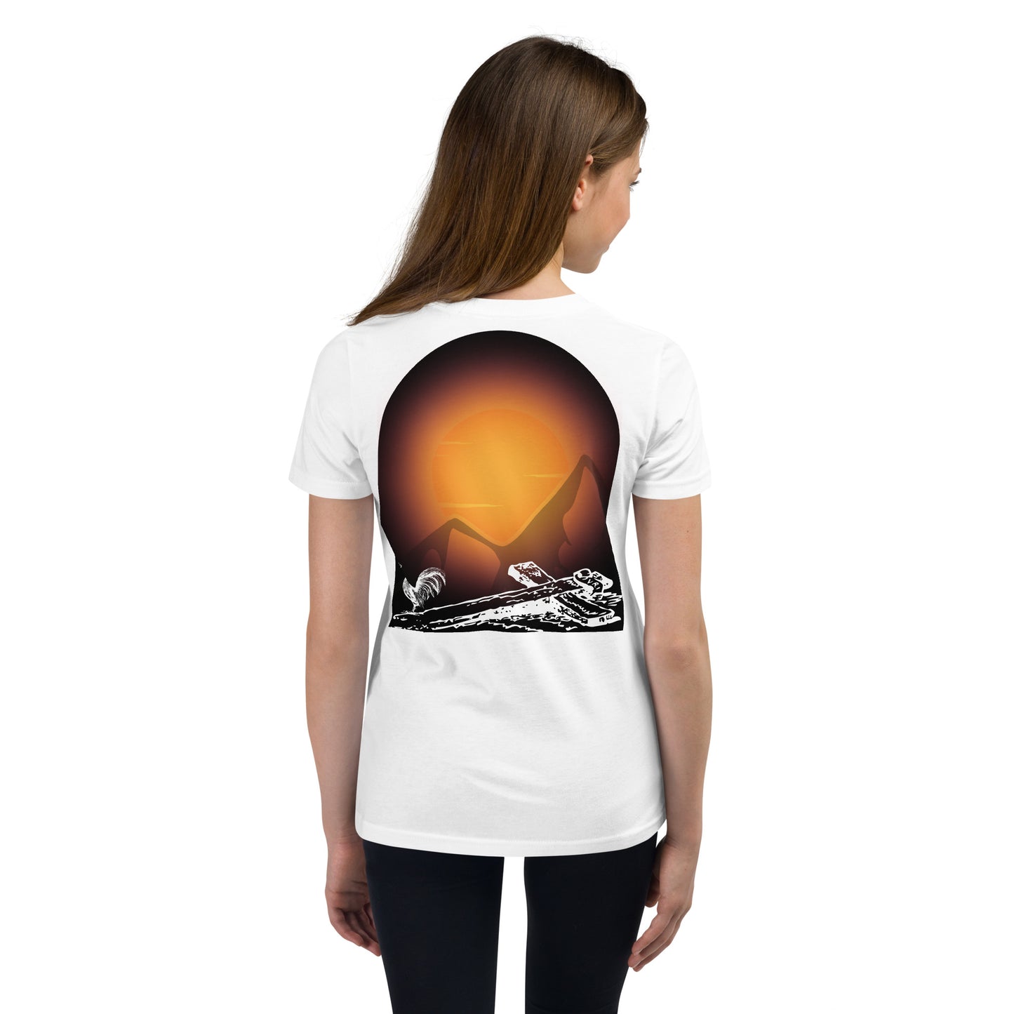 Jesus Died For You Youth Short Sleeve T-Shirt W/Black Print